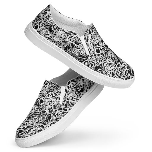 Blackcurrent on a Women's Slip-On Canvas Shoes