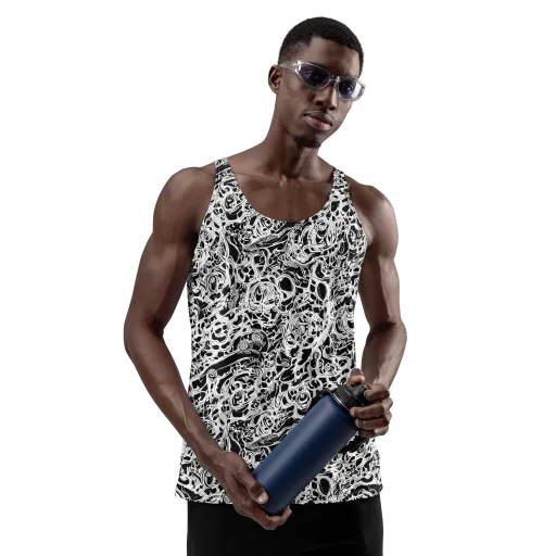 Blackcurrent on a Men's Tank Top