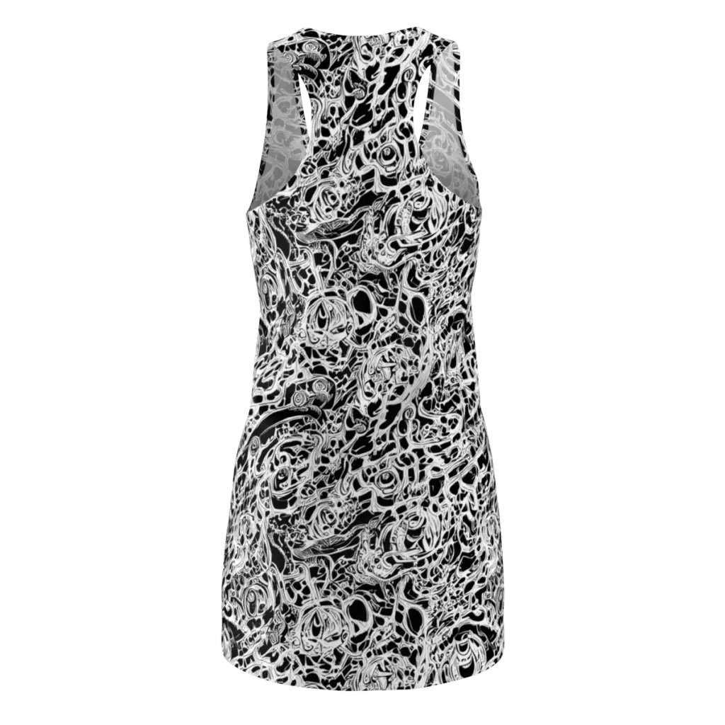 Blackcurrent on Racerback Dress — Back