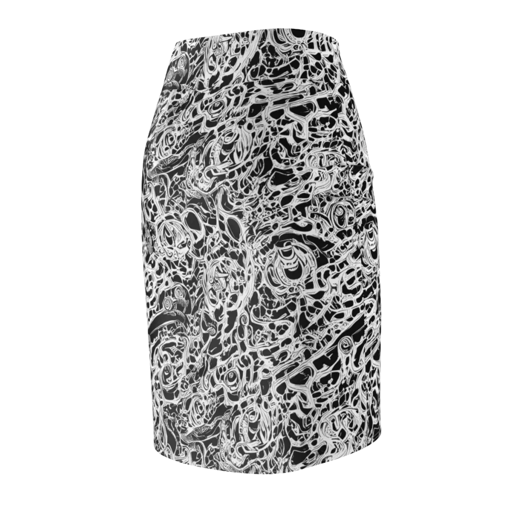 Blackcurrent on Pencil Skirt — Back Side