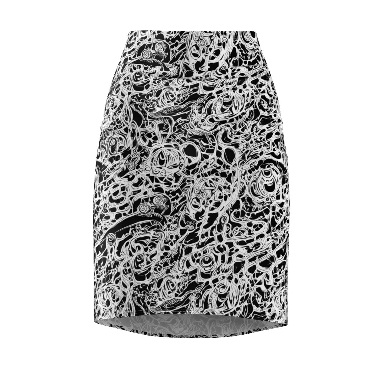 Blackcurrent on Pencil Skirt — Front