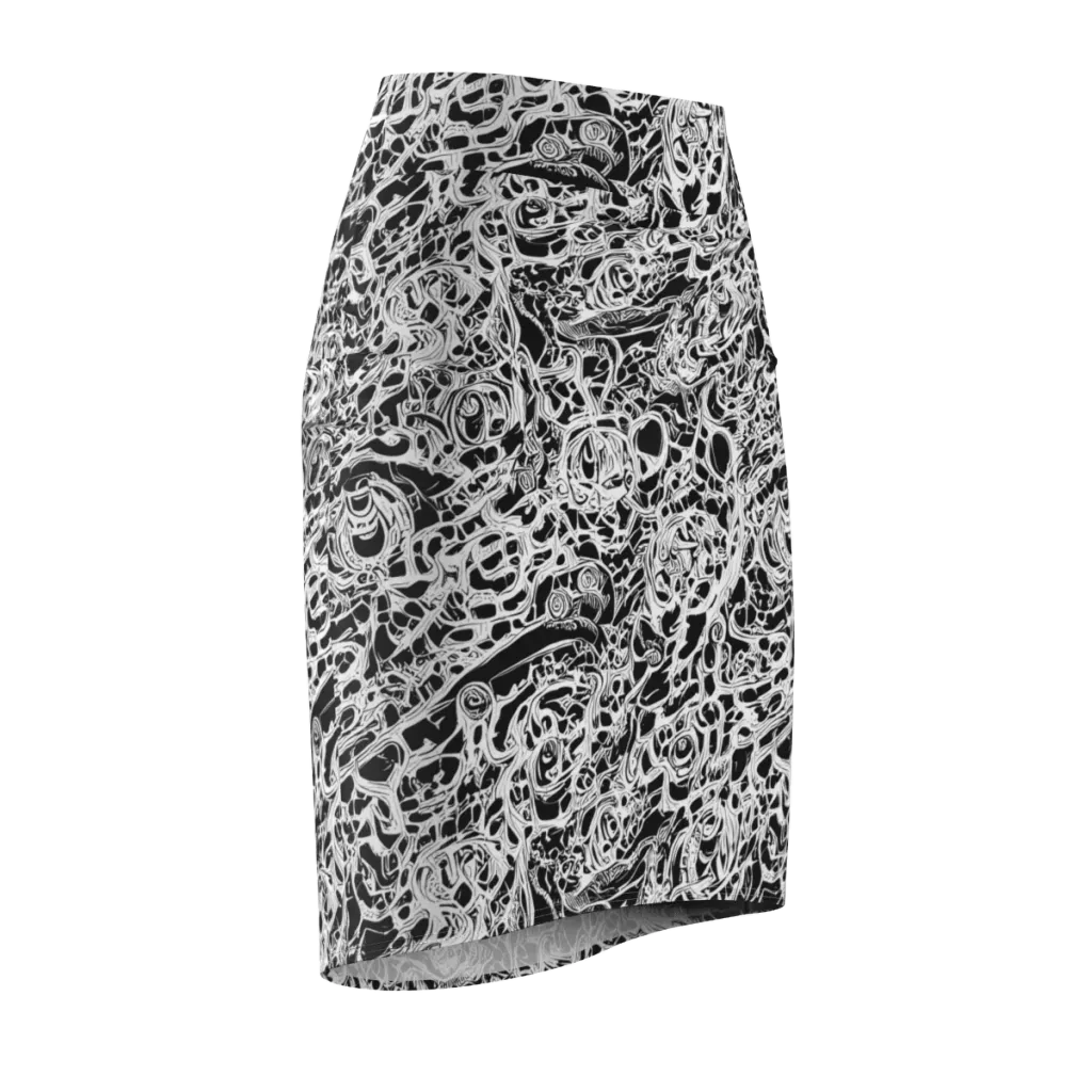 Blackcurrent on Pencil Skirt — Front Side