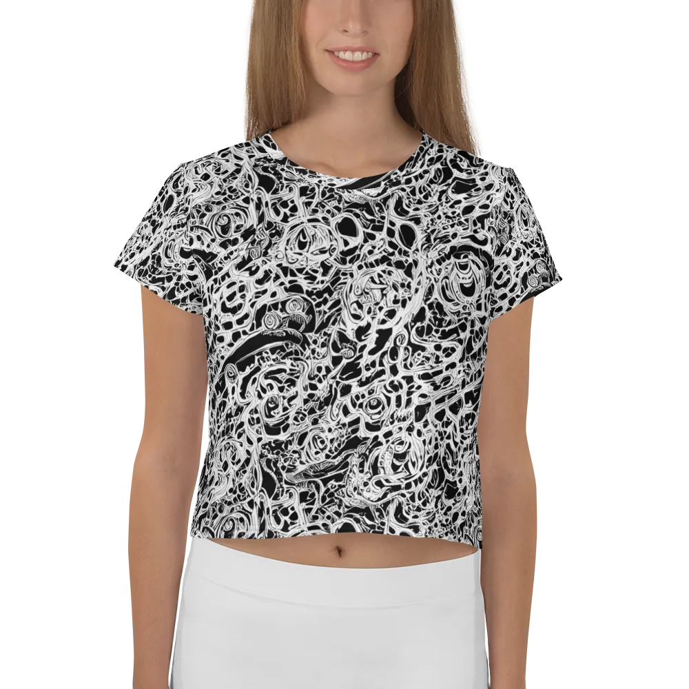 Blackcurrent on Crop Tee — Front