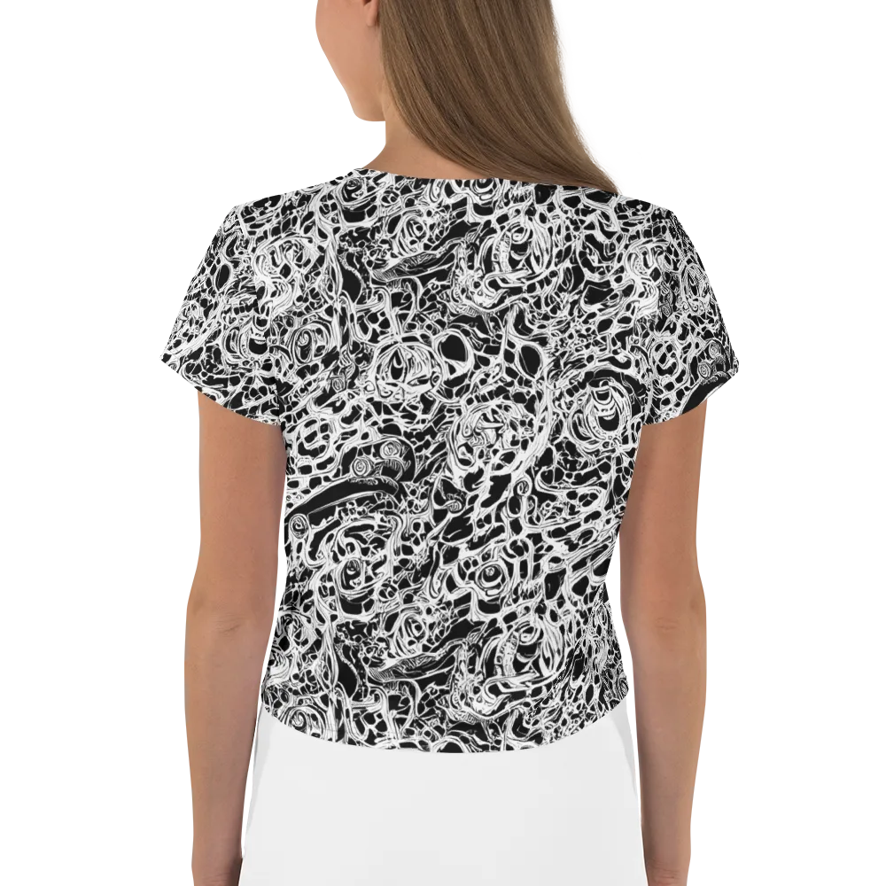Blackcurrent on Crop Tee — Back