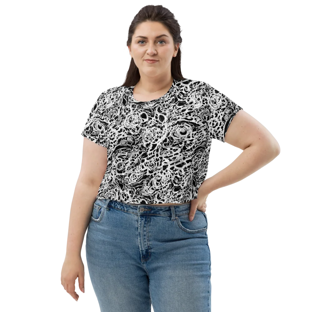 Blackcurrent on Crop Tee — Front