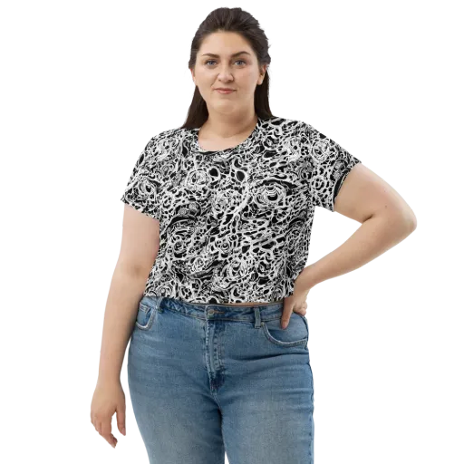 Blackcurrent on a Crop Tee