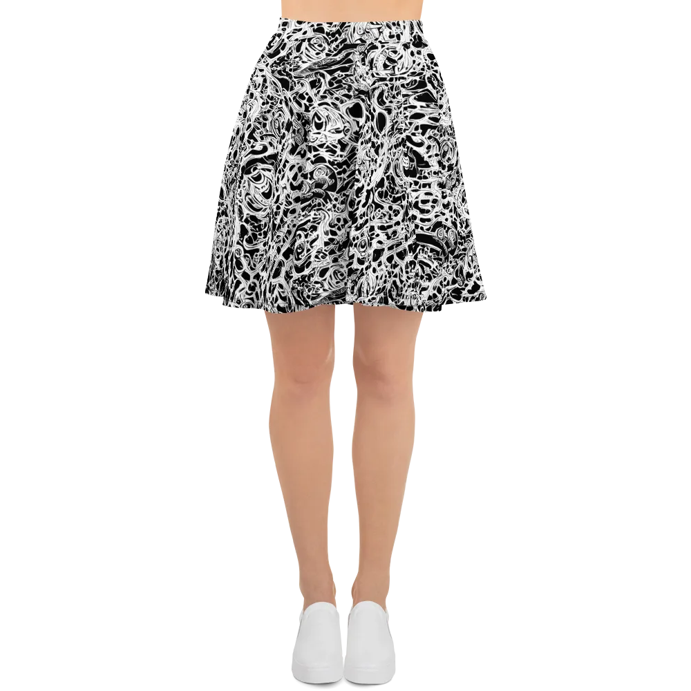 Blackcurrent on Skater Skirt — Front