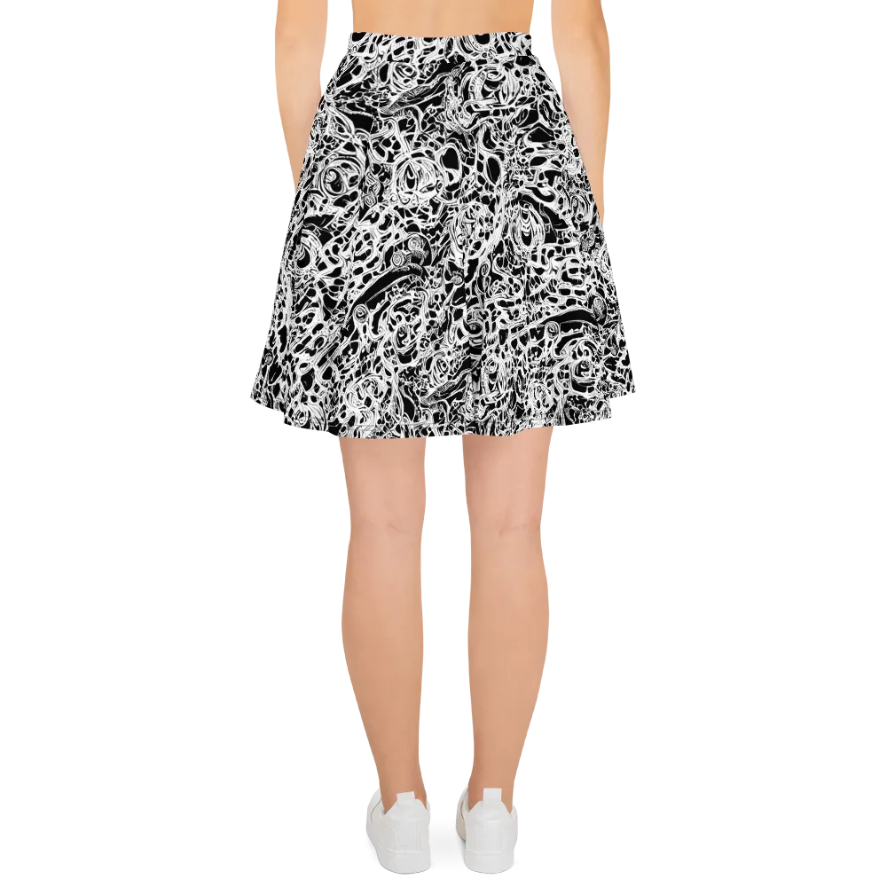 Blackcurrent on Skater Skirt — Back