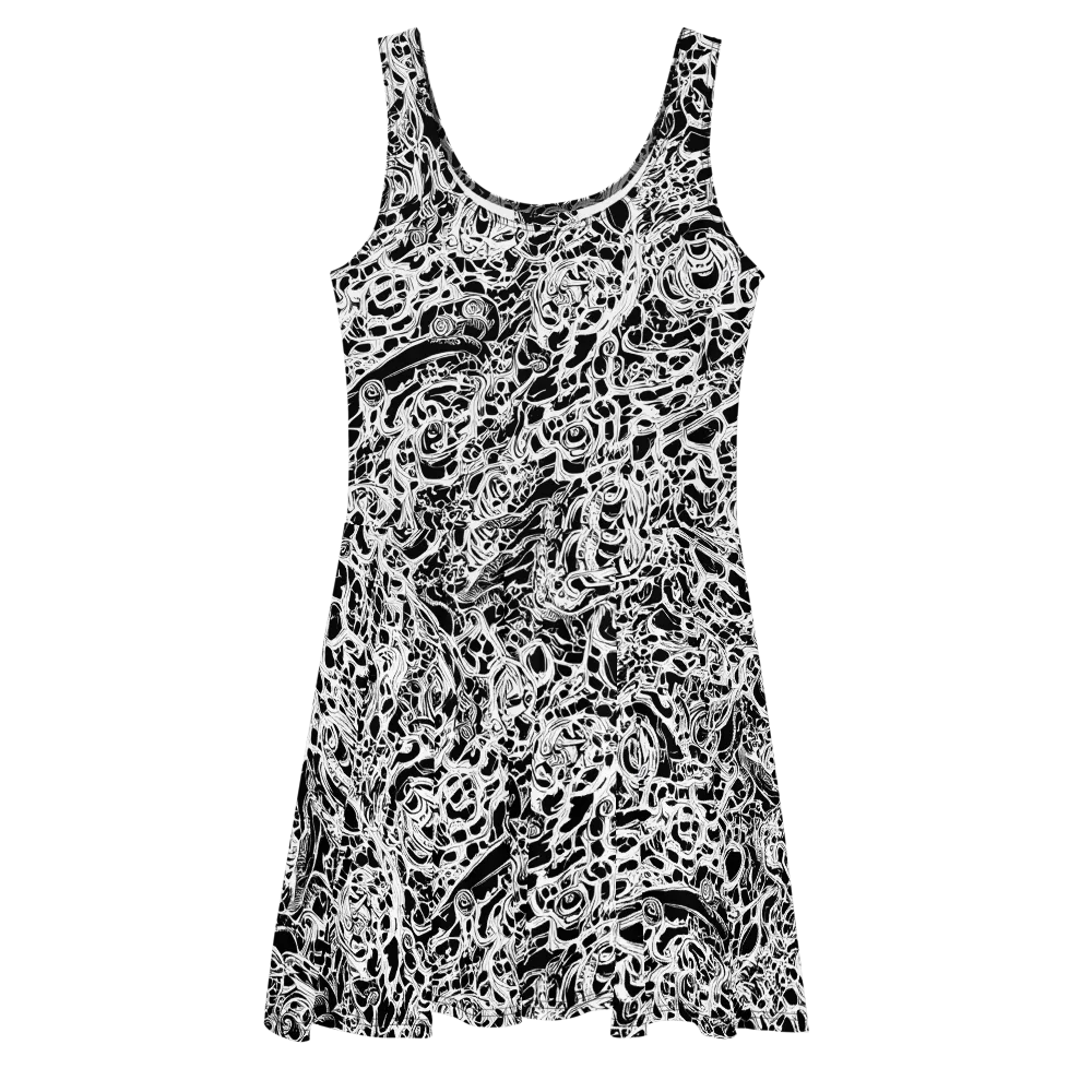 Blackcurrent on Skater Dress — Front