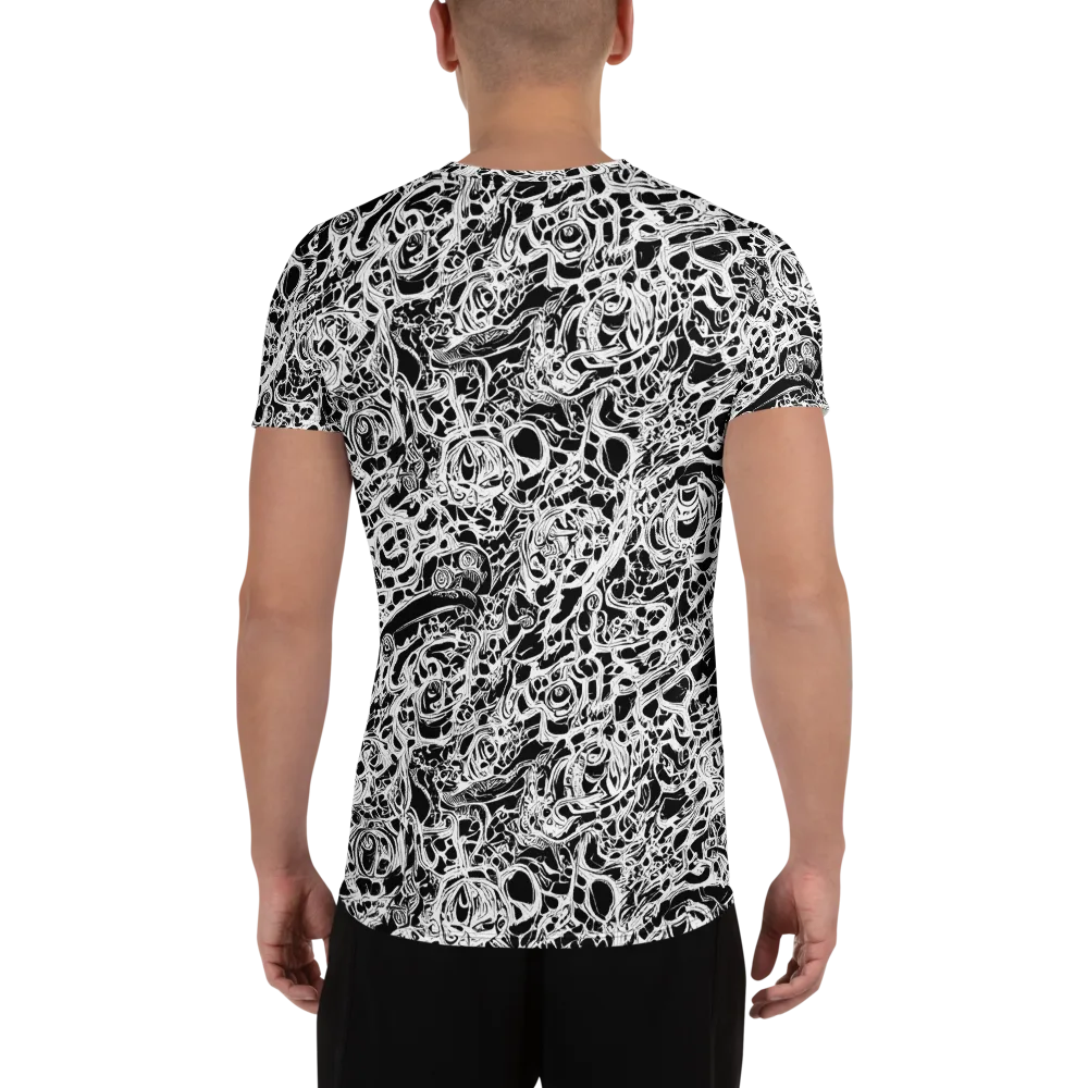 Blackcurrent on Men's Athletic T-Shirt — Back