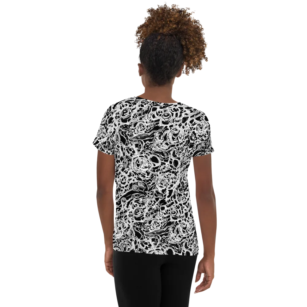 Blackcurrent on Women's Athletic T-Shirt — Back
