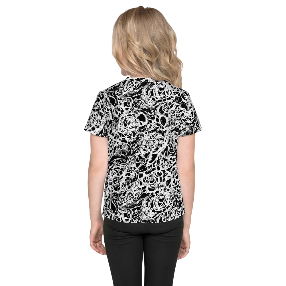 Blackcurrent on Kids Crew Neck T-Shirt — Back