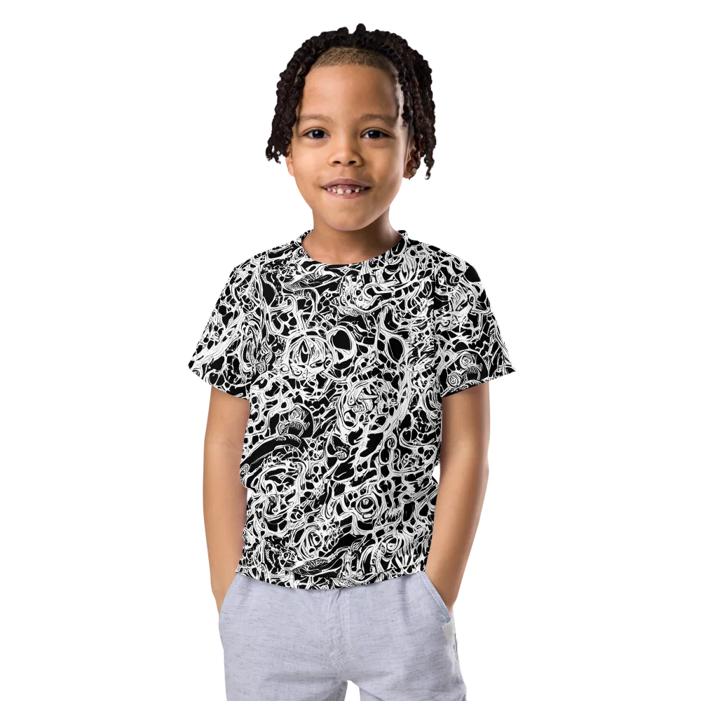 Blackcurrent on Kids Crew Neck T-Shirt — Front