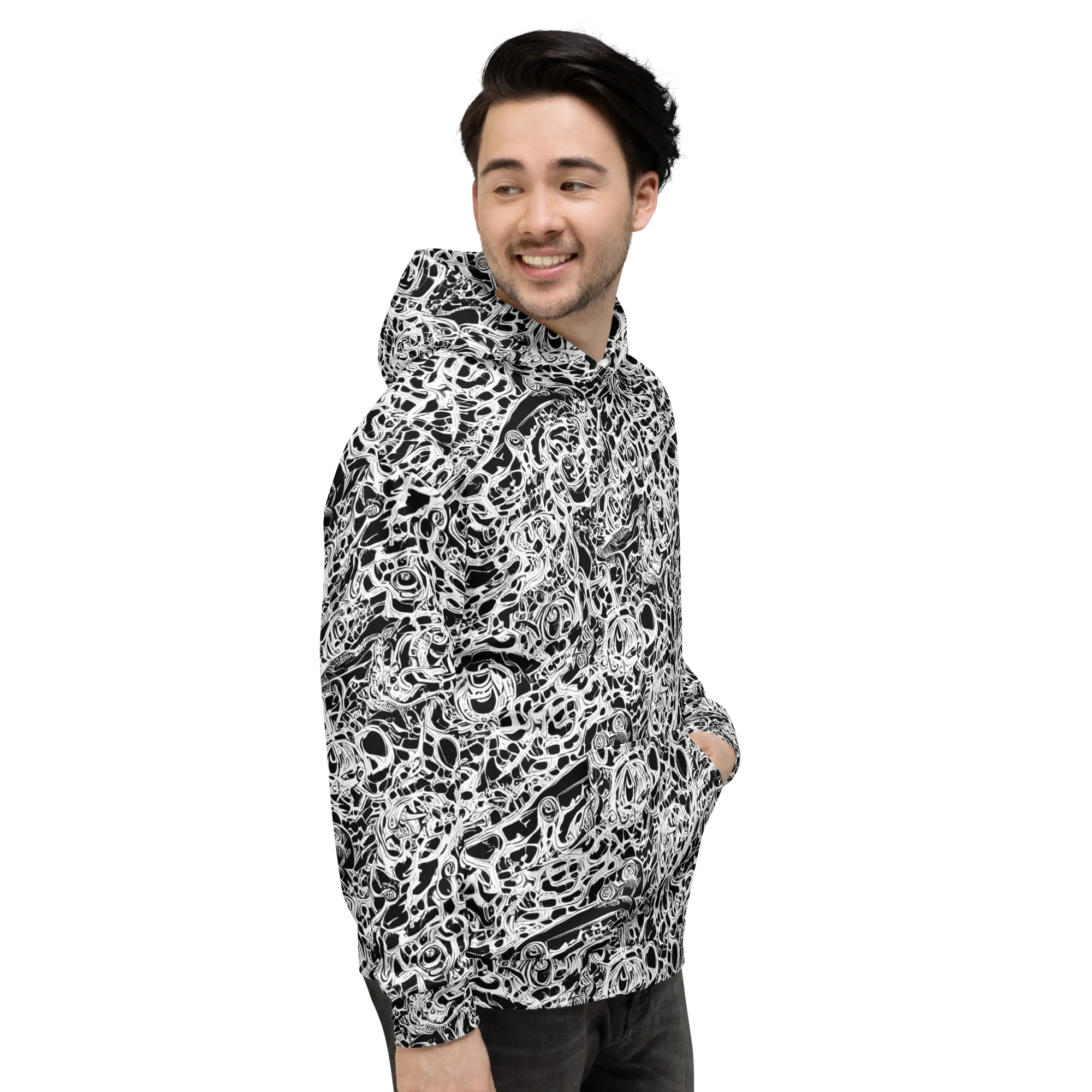 Blackcurrent on Hoodie — Right
