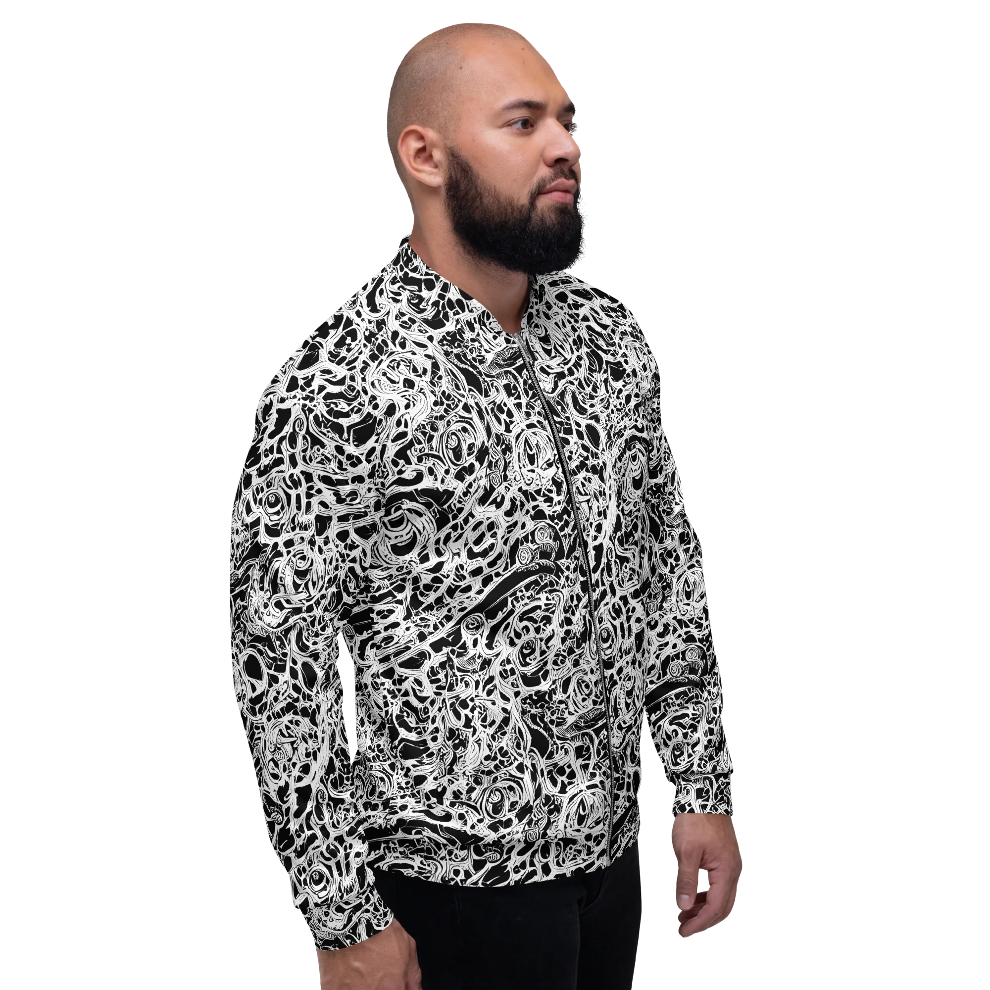 Blackcurrent on Bomber Jacket — Right