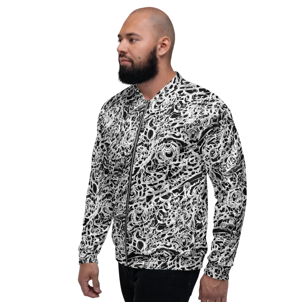 Blackcurrent on Bomber Jacket — Left