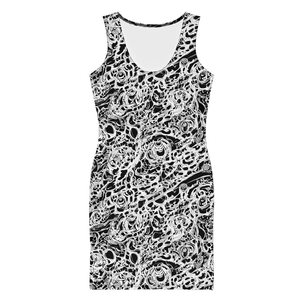 Blackcurrent on Bodycon Dress — Front