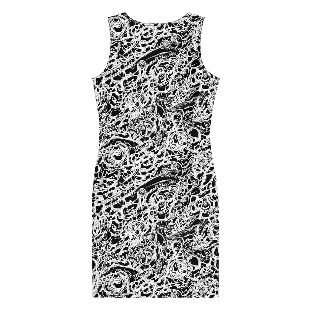 Blackcurrent on Bodycon Dress — Back