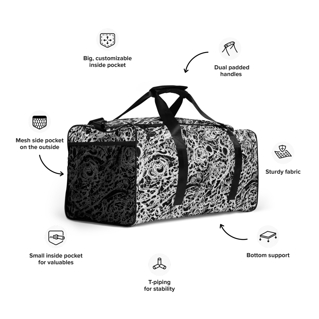 Blackcurrent on Duffle Bag — Right Front