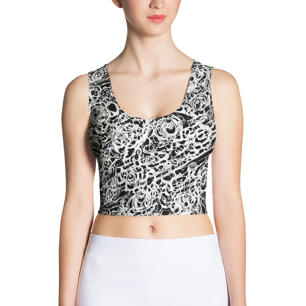 Blackcurrent on Crop Top — Front