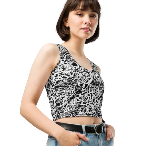 Blackcurrent on a Crop Top