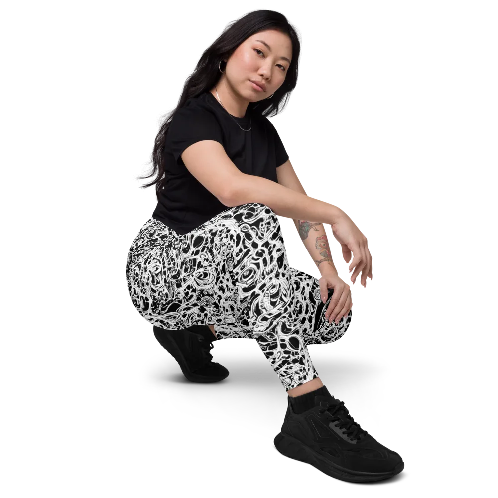 Blackcurrent on Leggings with Pockets — Right Front