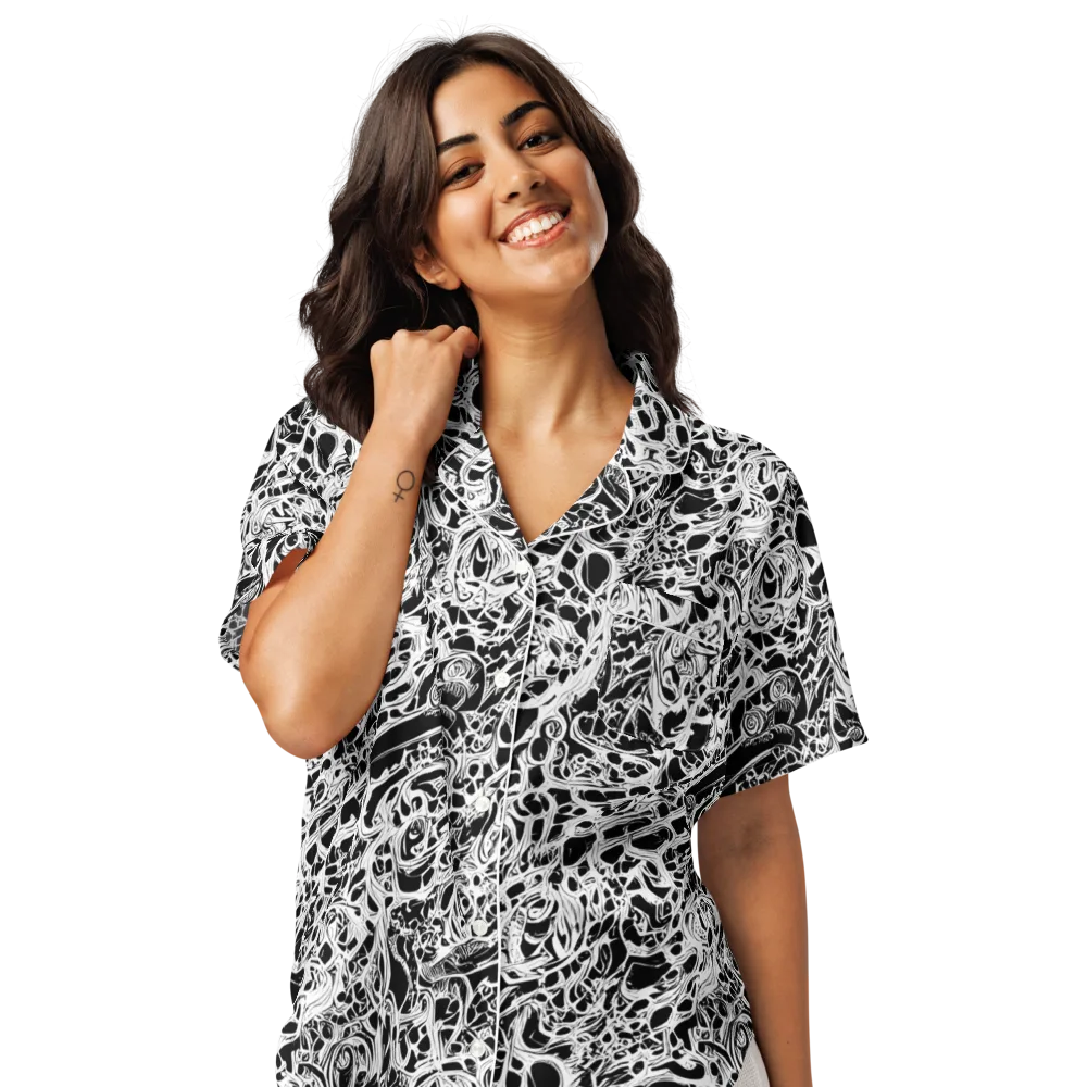 Blackcurrent on Women's Short Sleeve Pajama Top — Front