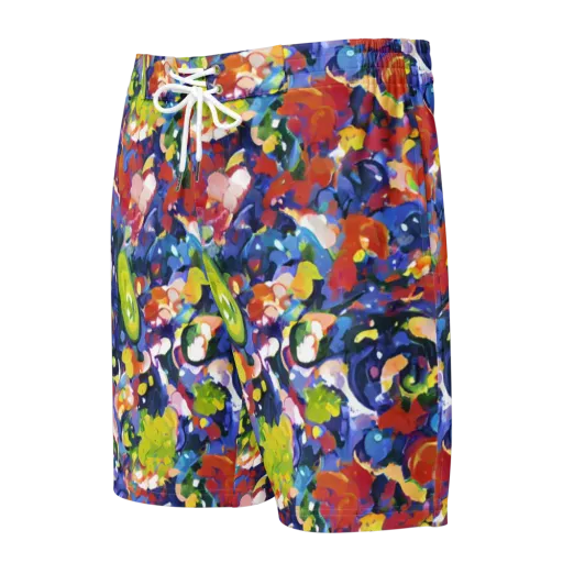 Neon Abstract on a Men's Board Shorts