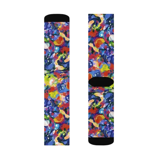 Neon Abstract on a Socks
