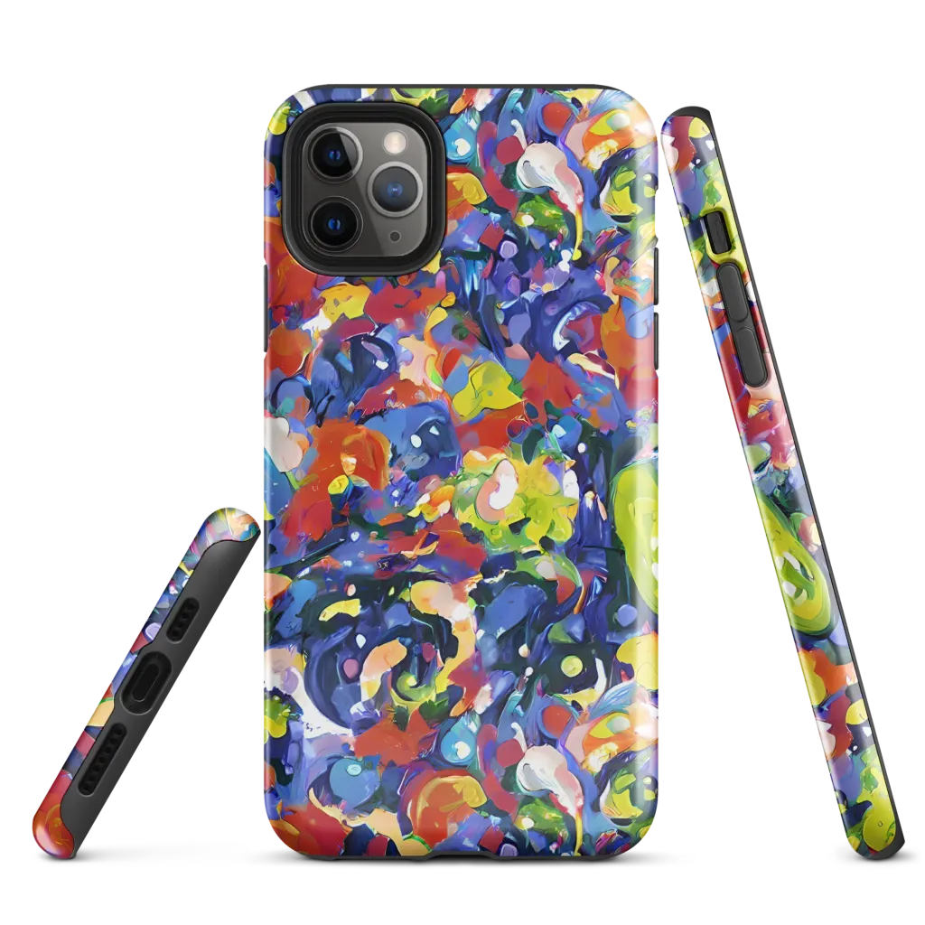 Neon Abstract on Tough Case for iPhone® — Front