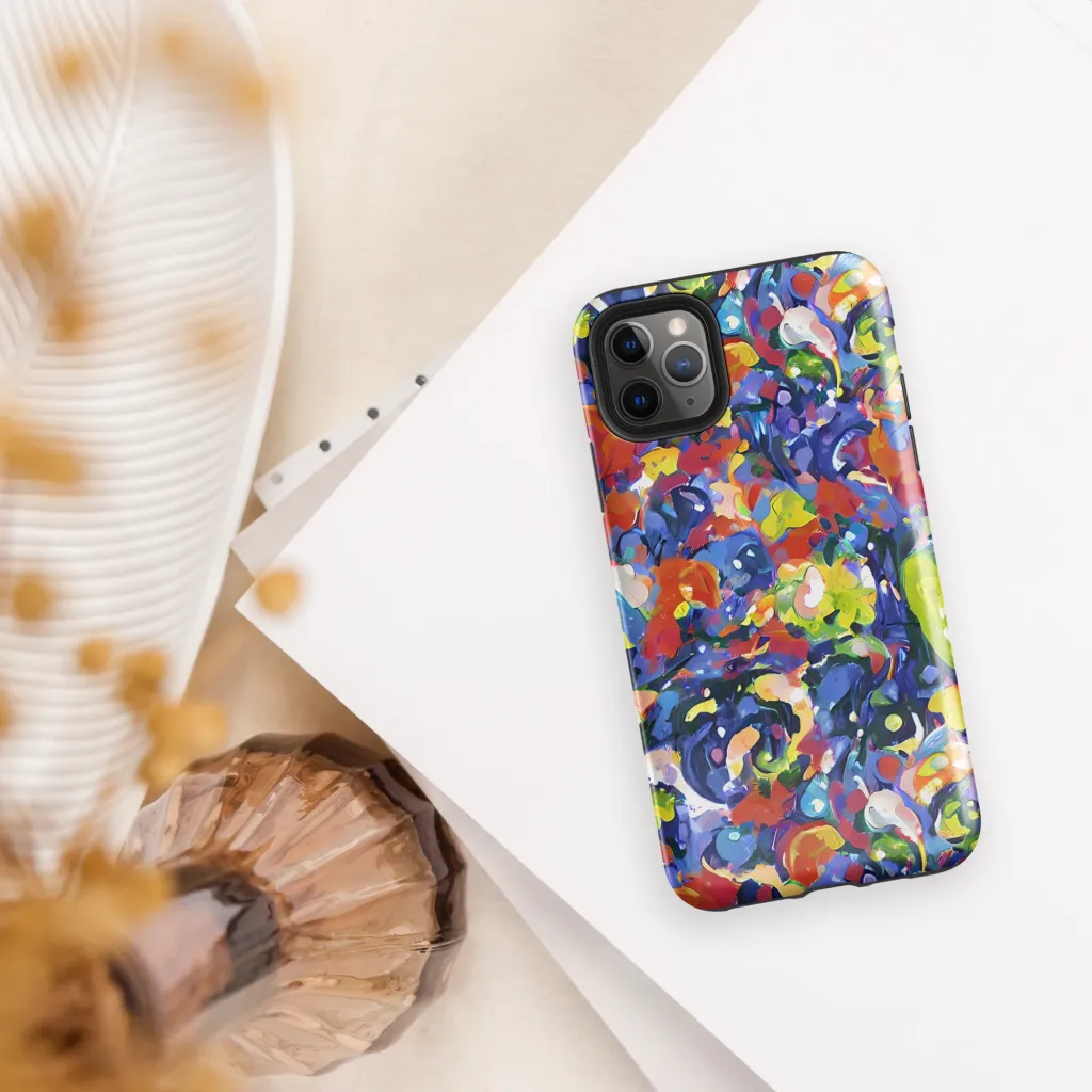Neon Abstract on Tough Case for iPhone® — Front