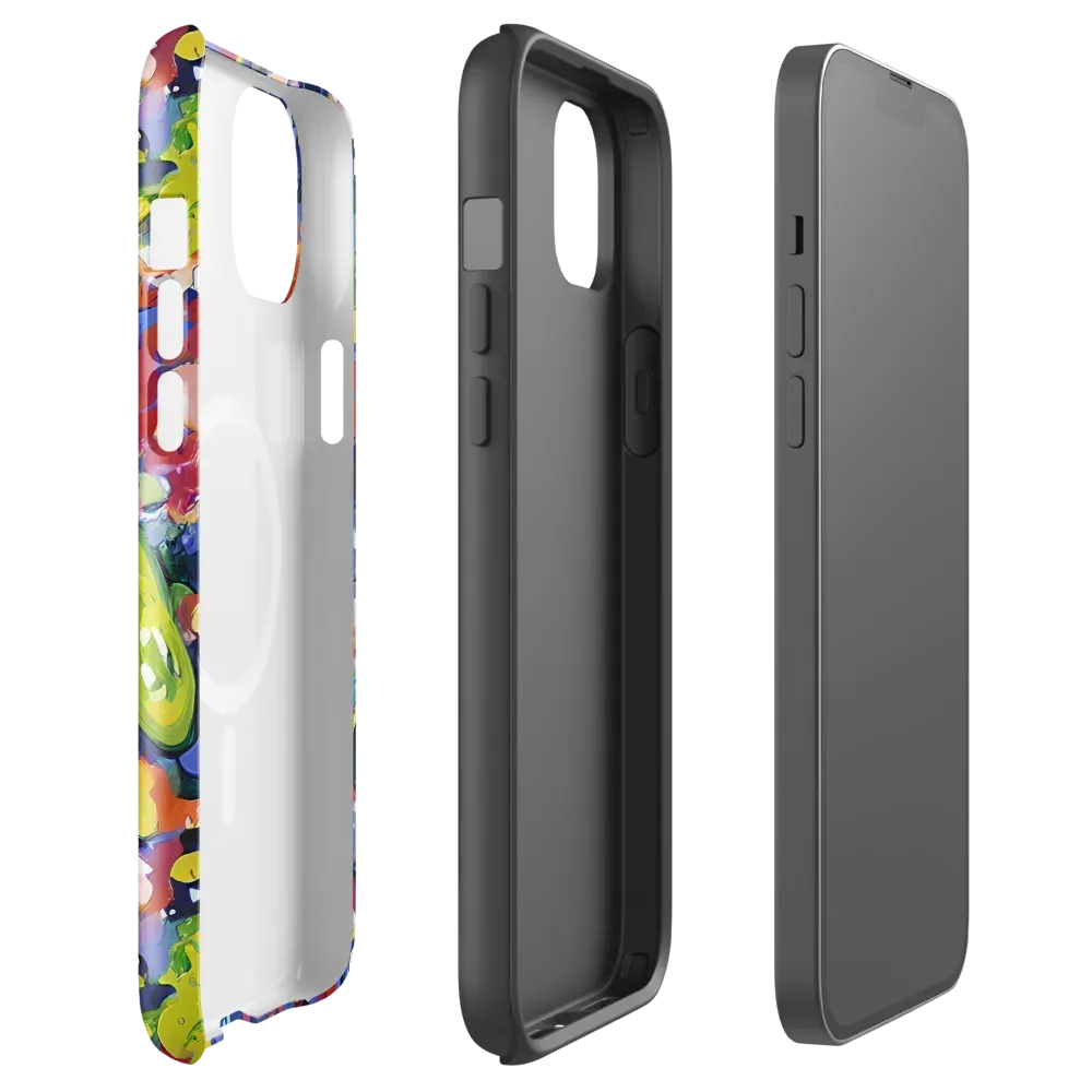 Neon Abstract on MagSafe Tough Case for iPhone® — Front