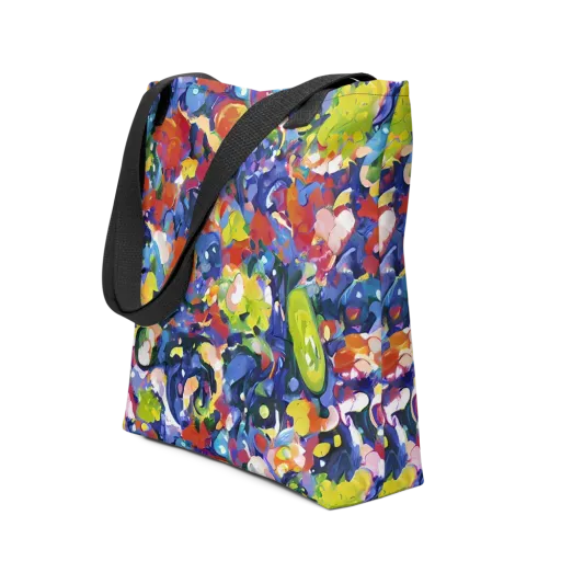 Neon Abstract on a Tote Bag