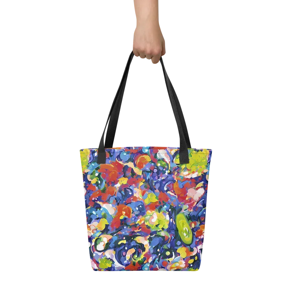 Neon Abstract on Tote Bag — Front
