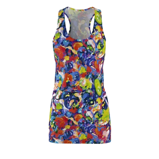 Neon Abstract on a Racerback Dress
