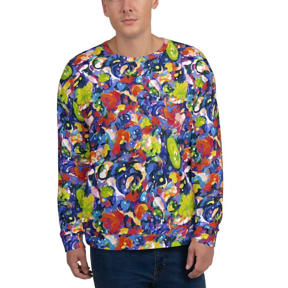 Neon Abstract on Sweatshirt — Front