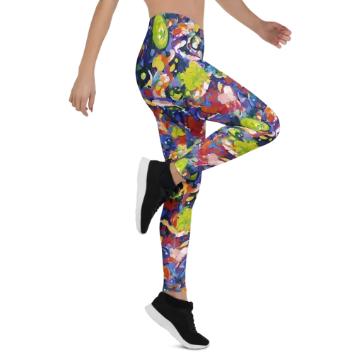 Neon Abstract on a Leggings