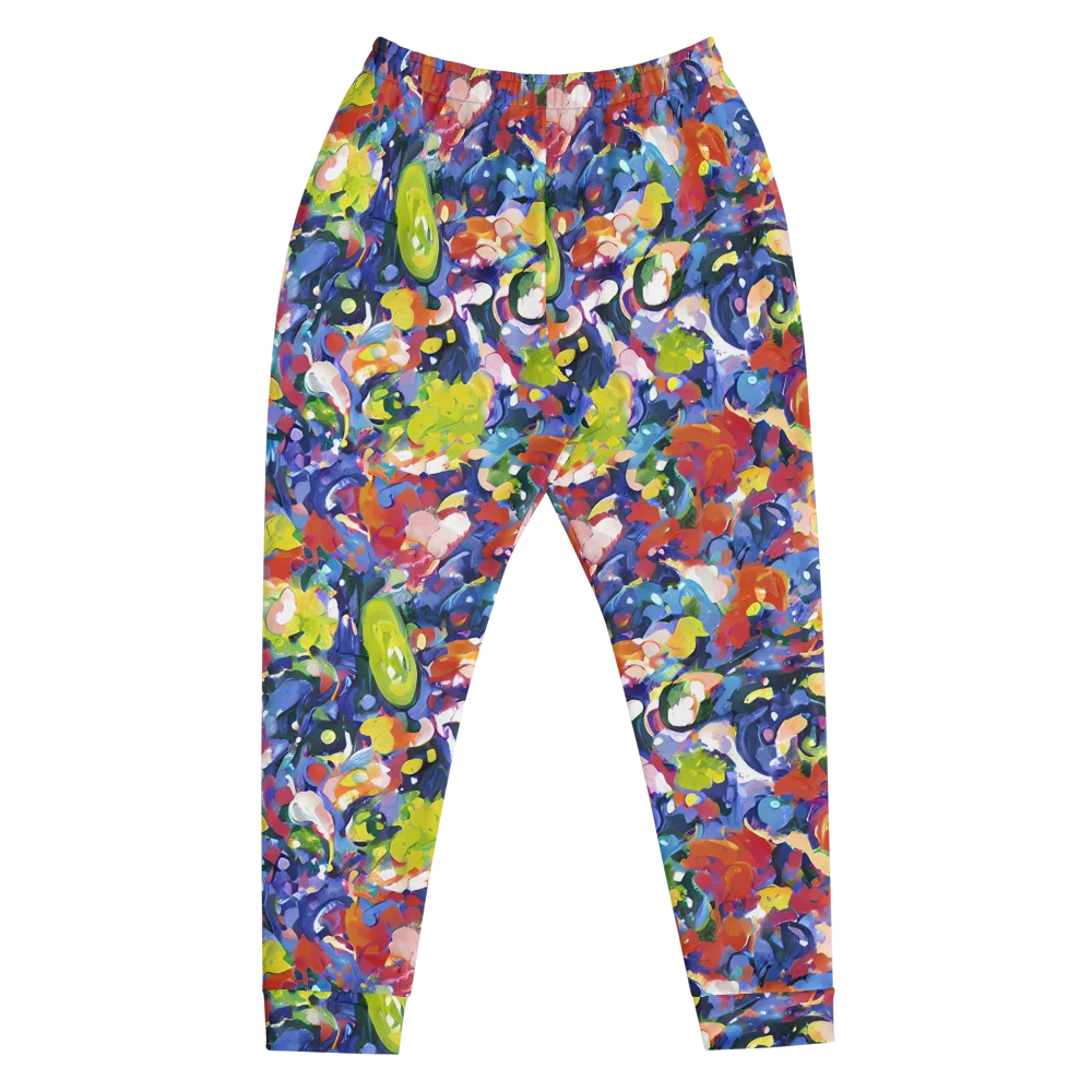 Neon Abstract on Men's Joggers — Front