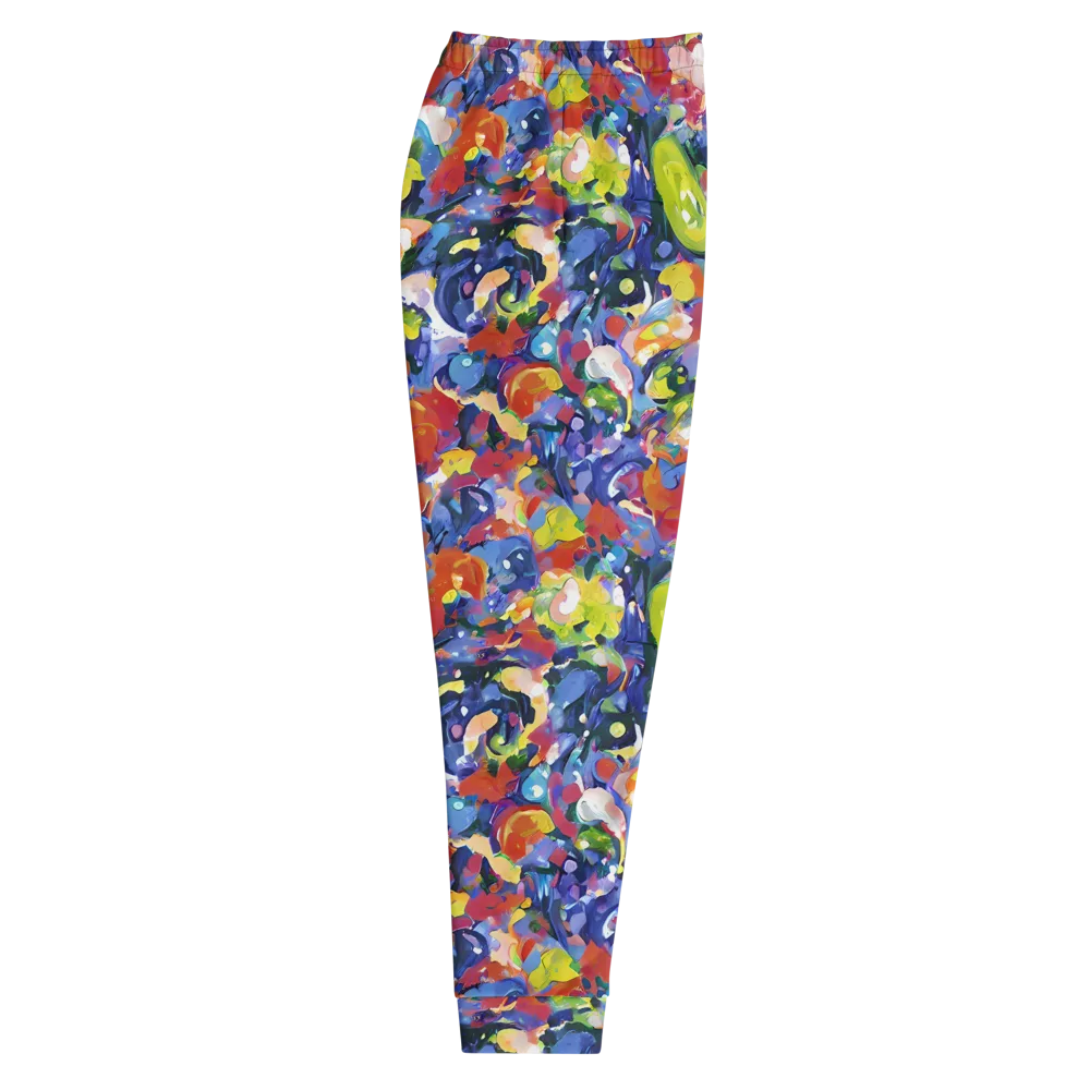 Neon Abstract on Men's Joggers — Right