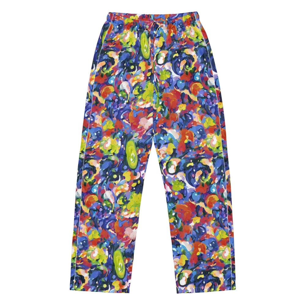 Neon Abstract on Women's Pajama Pants — Front