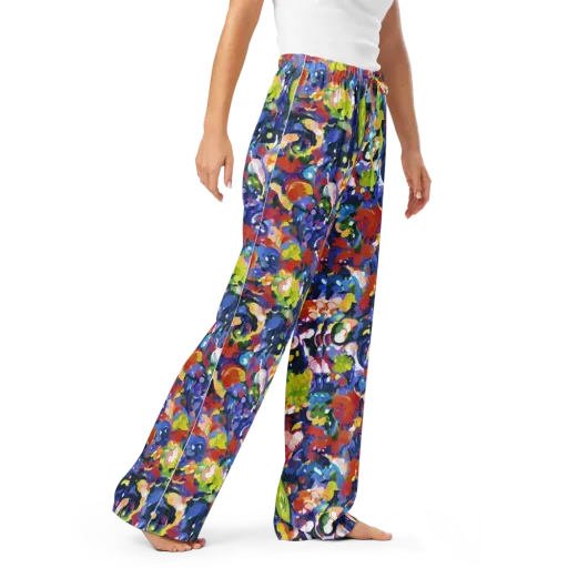 Neon Abstract on a Women's Pajama Pants