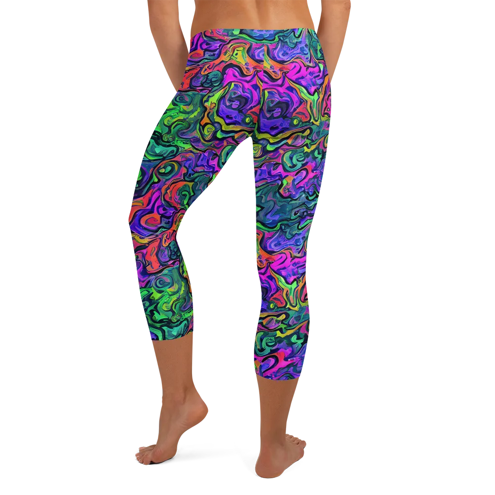 Colorquake on Capri Leggings — Back