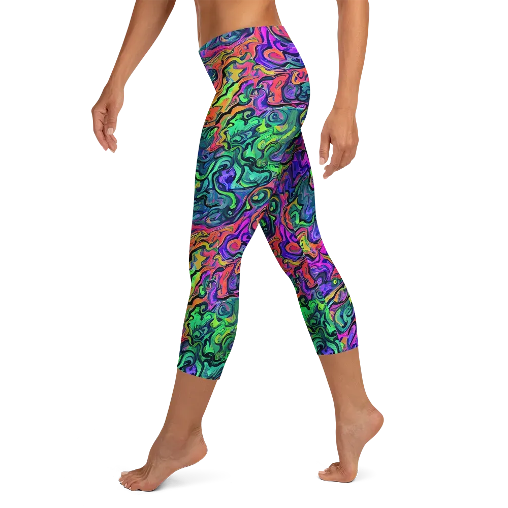 Colorquake on Capri Leggings — Left