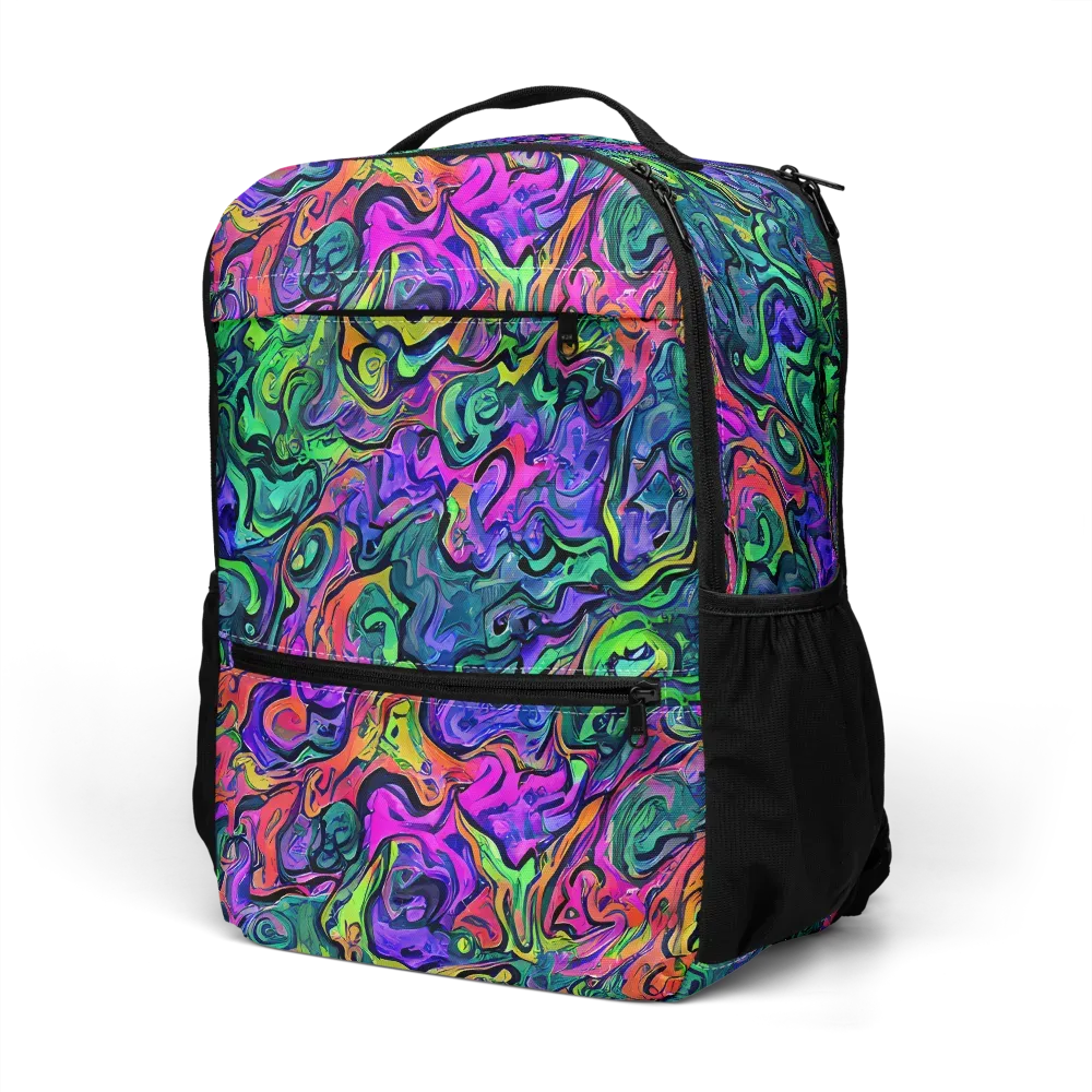 Colorquake on Utility Backpack — Left Front