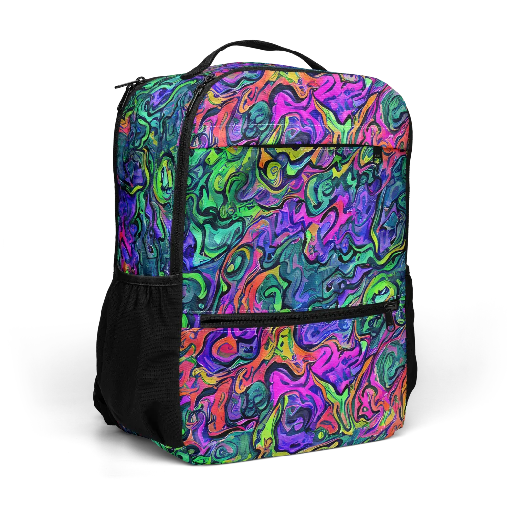 Colorquake on Utility Backpack — Right Front