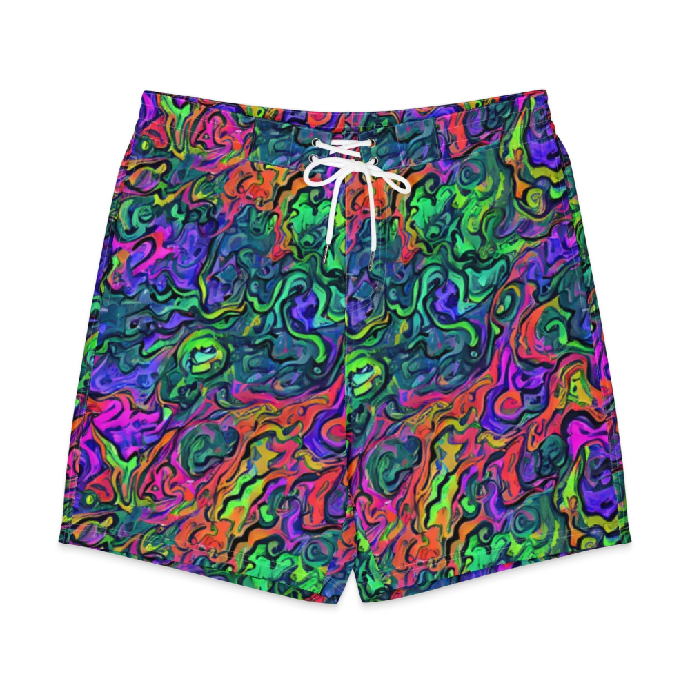 Colorquake on Men's Board Shorts — Front