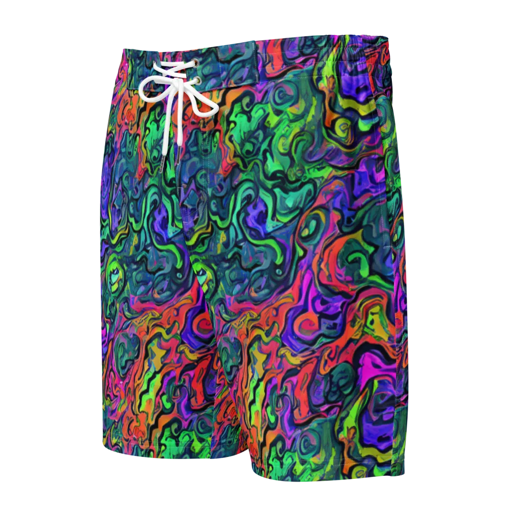 Colorquake on Men's Board Shorts — Front
