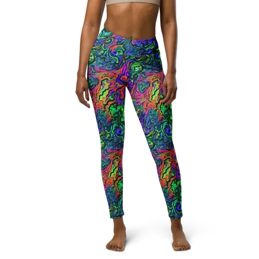Colorquake on a Yoga Leggings