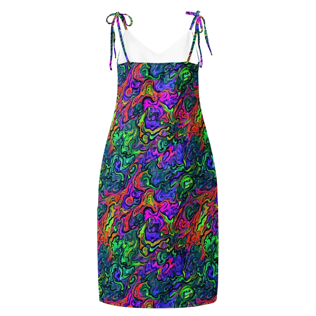 Colorquake on Slip Dress — Back