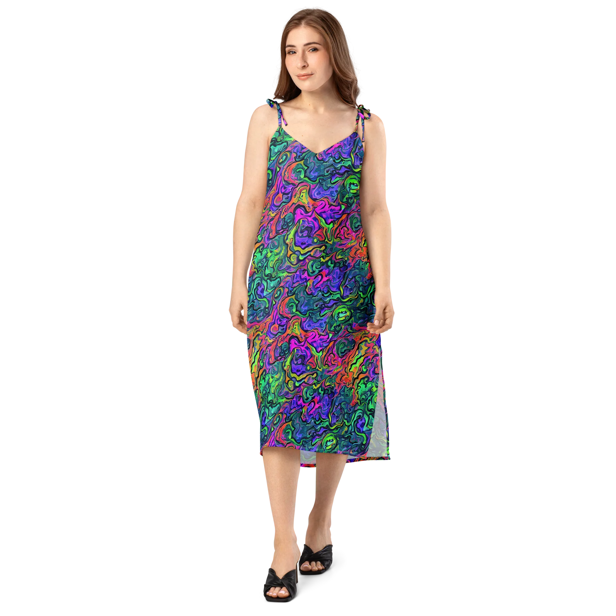 Colorquake on Slip Dress — Front